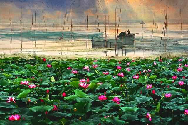 微山湖上静悄悄，济宁城南，齐鲁明珠微山县