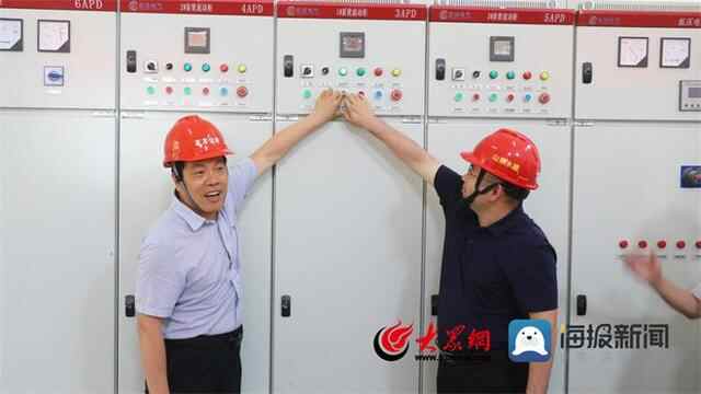 邹城市湖水东调工程第一次开泵通水调试