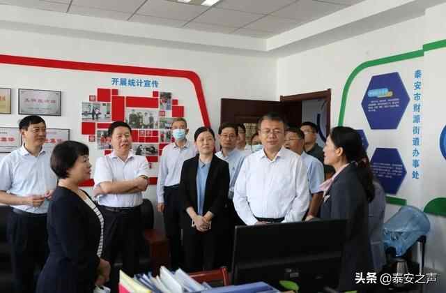 省统计局调研组来泰山区调研统计基层基础建设工作