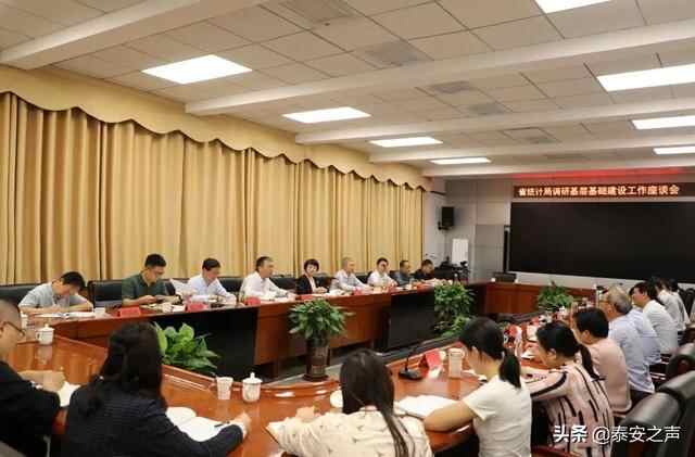 省统计局调研组来泰山区调研统计基层基础建设工作
