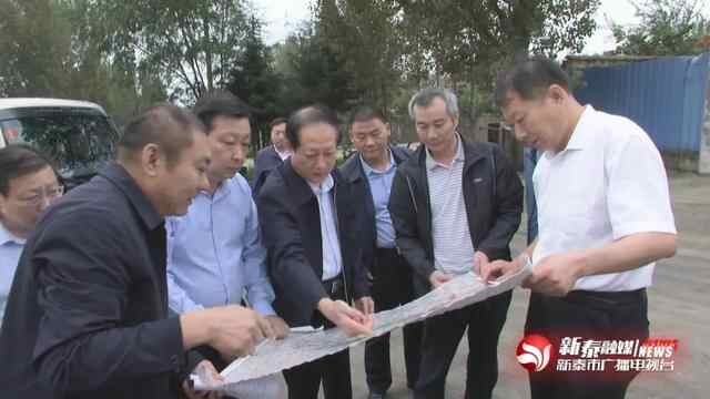 新泰市委书记刘钦海调度国道205改建工程推进情况