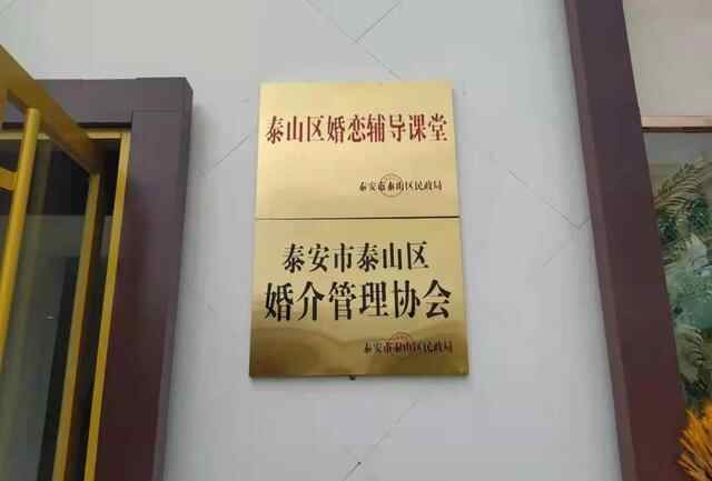 泰山区全面深化婚介机构改革