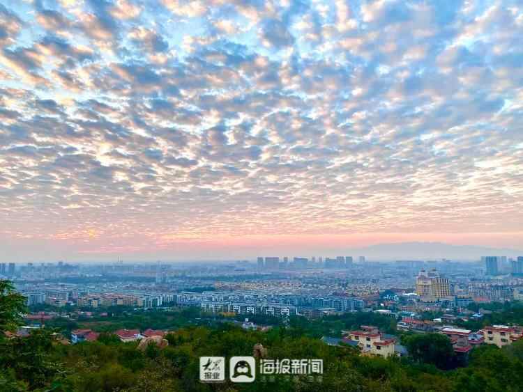 今天的泰安，是彩云的城！从城里到泰山顶绝美