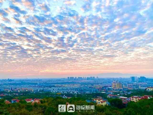 今天的泰安，是彩云的城！从城里到泰山顶绝美