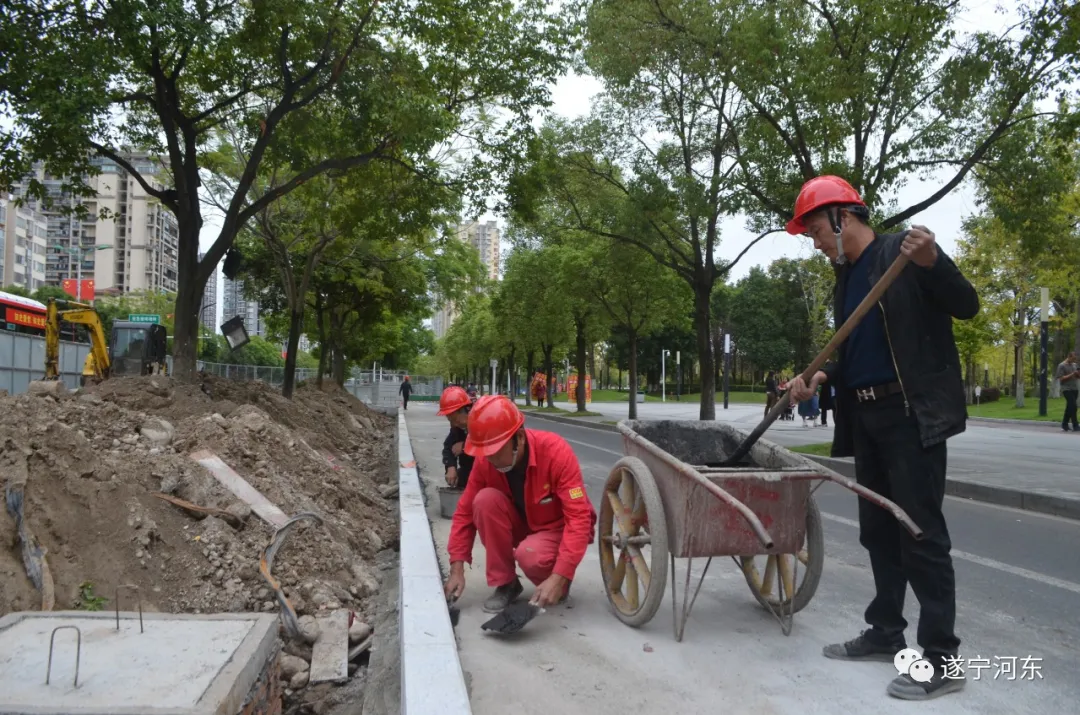 【关注】市河东新区东平干道道路改造正有序推进