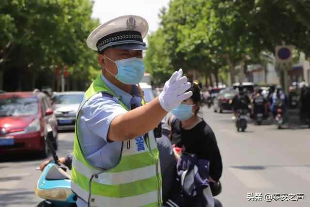 高考第一天，肥城交警守护乘风破浪的你们
