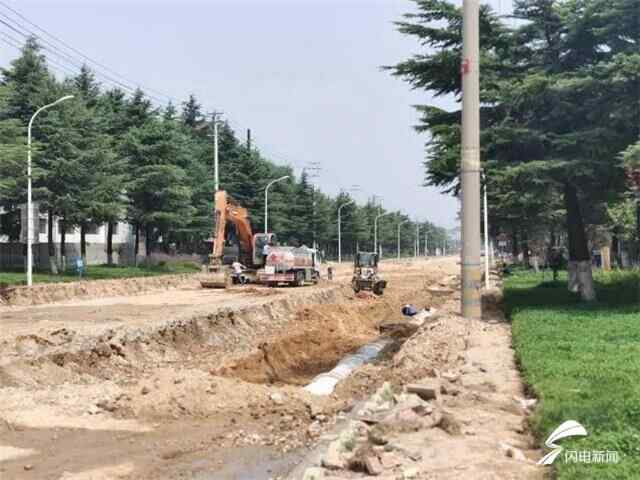 昆嵛北路计划9月中旬完工！威海文登经济开发区道路改造提升加速进行中