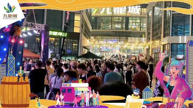 夏来荣成逛夜市，灯火阑珊又处处