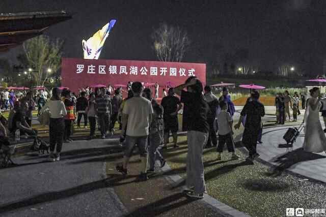 工业废弃地蝶变都市“桃花源”罗庄区银凤湖公园开园