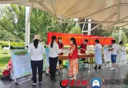 临沂市兰山区首届“森林文化周”宣传，“人与自然和谐共生”