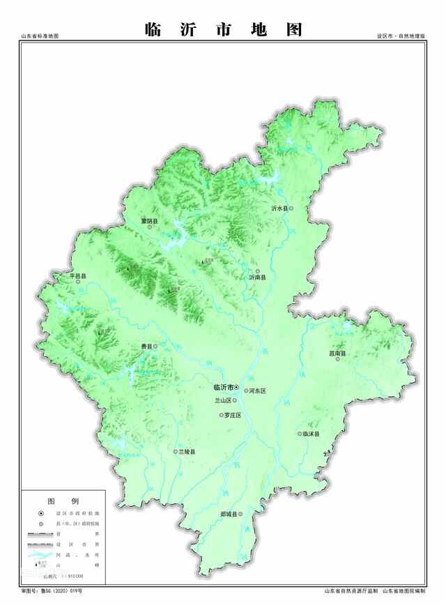 齐鲁大地之临沂（人口分布情况）：兰山区184万人，兰陵县110万人