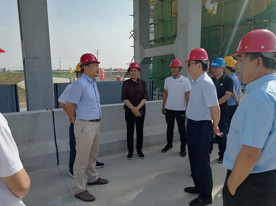 省水利厅到兰陵县调研督导重点平原洼地治理工程建设