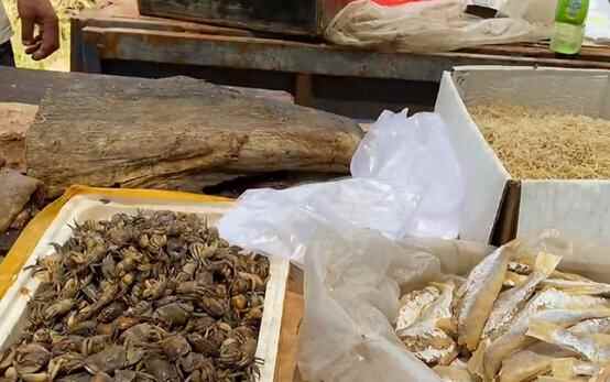 山东露天小吃摊，当地特色味道奇特，一般人真不敢吃