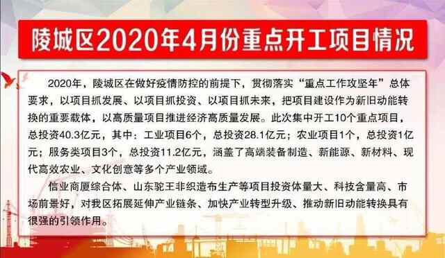 德州市陵城区10个重点项目集中开工 总投资40.3亿元