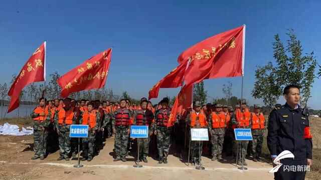 德州夏津举行卫运河行洪抢险应急演练