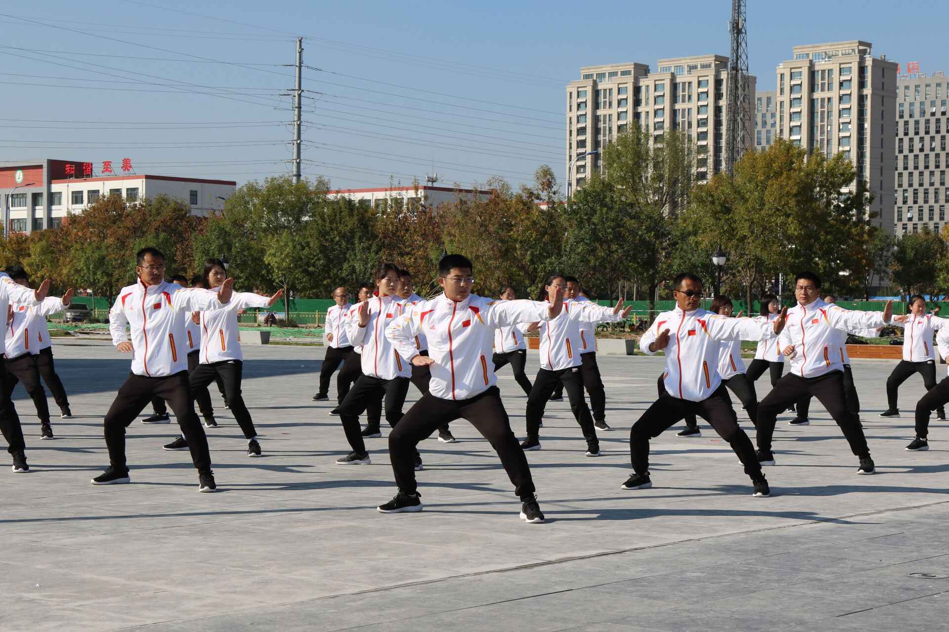 33支代表队同打八极一套拳！庆云举办吴钟八极拳全民健身活动汇演