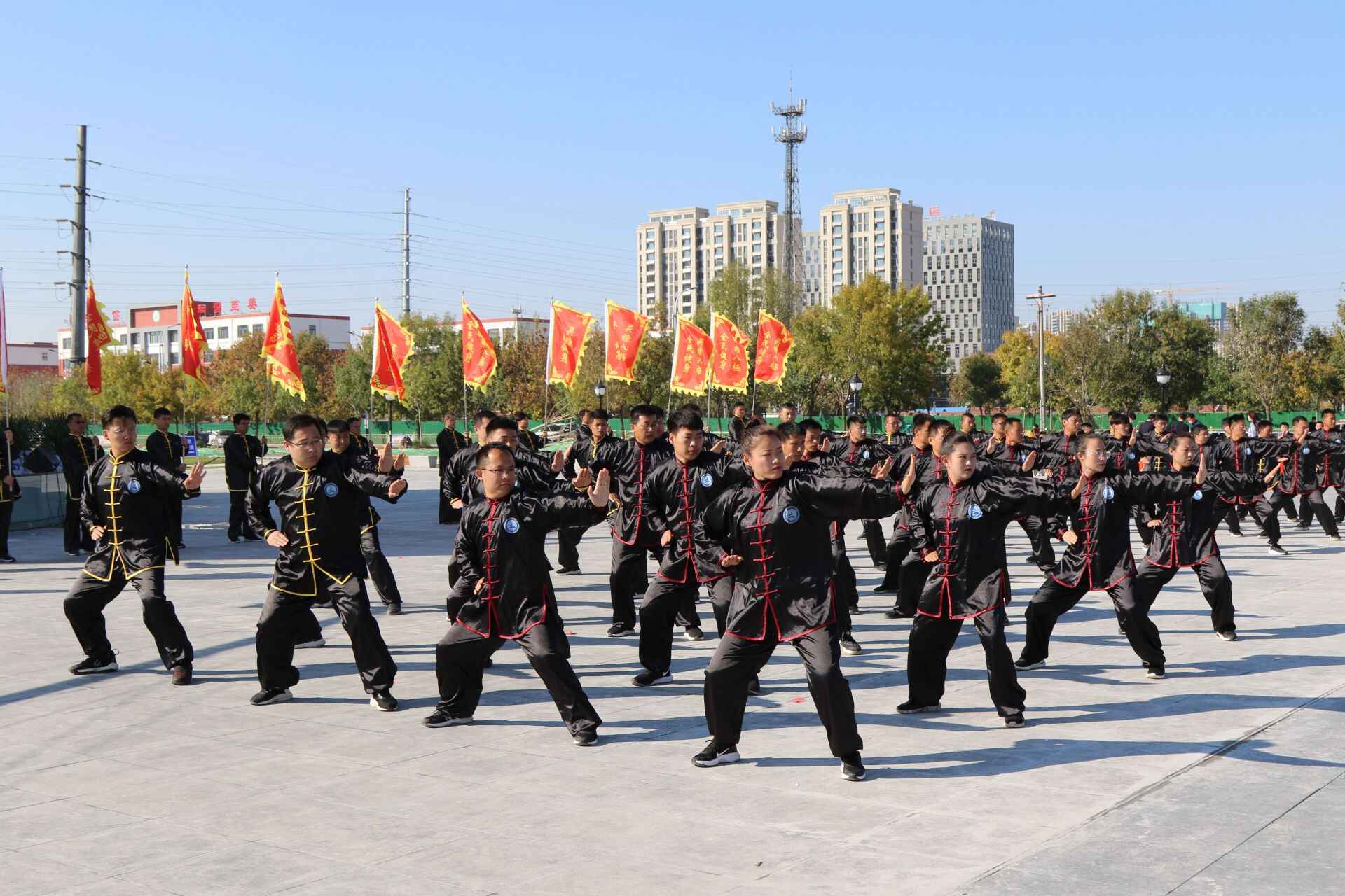33支代表队同打八极一套拳！庆云举办吴钟八极拳全民健身活动汇演