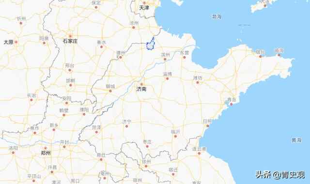 山东省的庆云县：曾属于河北省管辖，老县城位于沧州盐山县