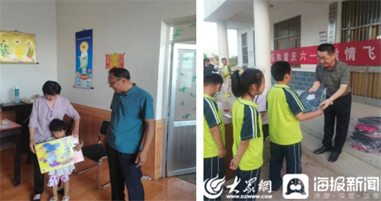 山东理工大学派驻临邑县“第一书记”开展儿童节慰问活动
