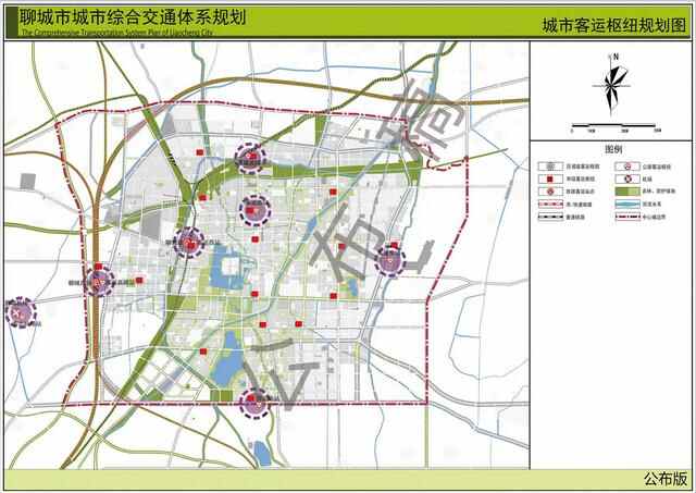 聊城城市客运枢纽布局规划图