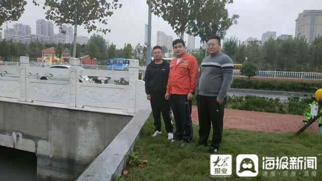 青年渠有人落水！聊城热心市民不顾危险跳到水中
