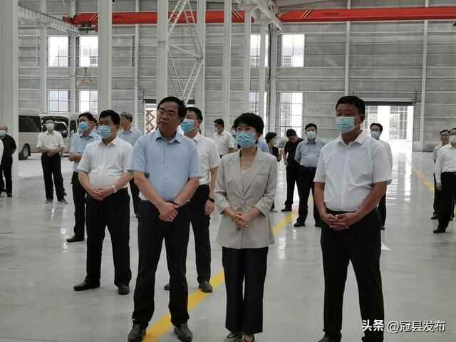 上半年全市高质量发展重点项目现场观摩团一行观摩冠县重点项目