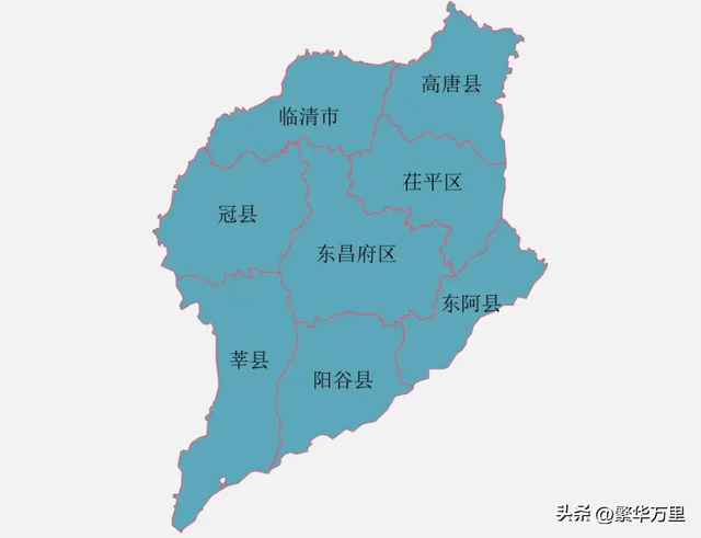 聊城市的区划调整，山东省的第6大城市，为何有8个区县？