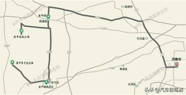 自驾山东，赏秋清平、尝枣茌平（济南出发2天1夜路书，附地图）