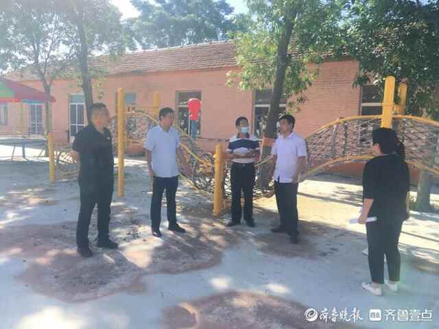阳信县洋湖乡学区联合多部门开展安全大排查致力打造平安校园