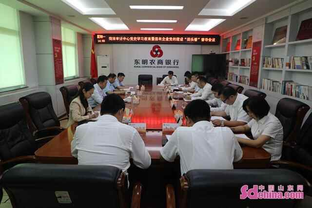 省联社菏泽审计中心党史学习教育巡回指导组莅临东明农商银行指导党建工作