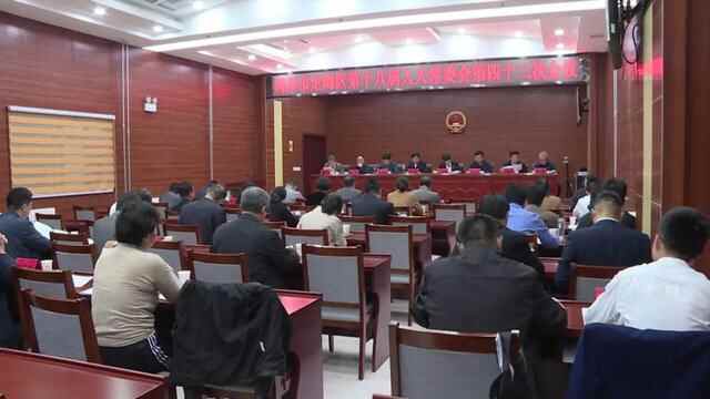 菏泽市定陶区第十八届人大常委会第四十三次会议召开