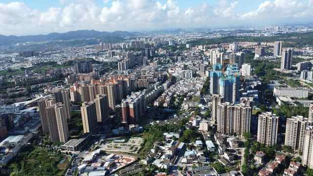 航拍：东莞市清溪镇城市风光
