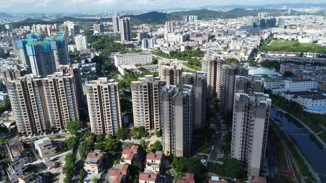 航拍：东莞市清溪镇城市风光