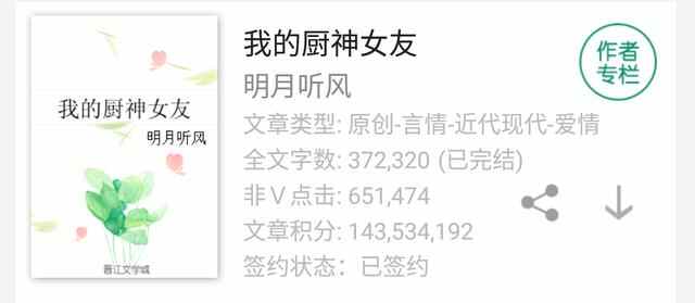 强推美食小甜文《南城》笑佳人、《我的厨神女友》