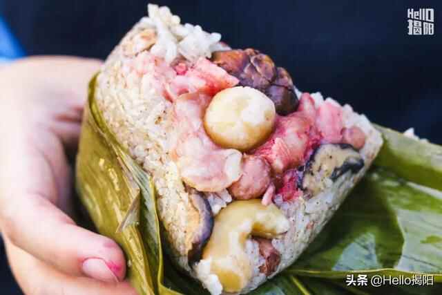这家桥头粽球在揭阳卖了23年，一口吃出夏威夷果和甜酱油